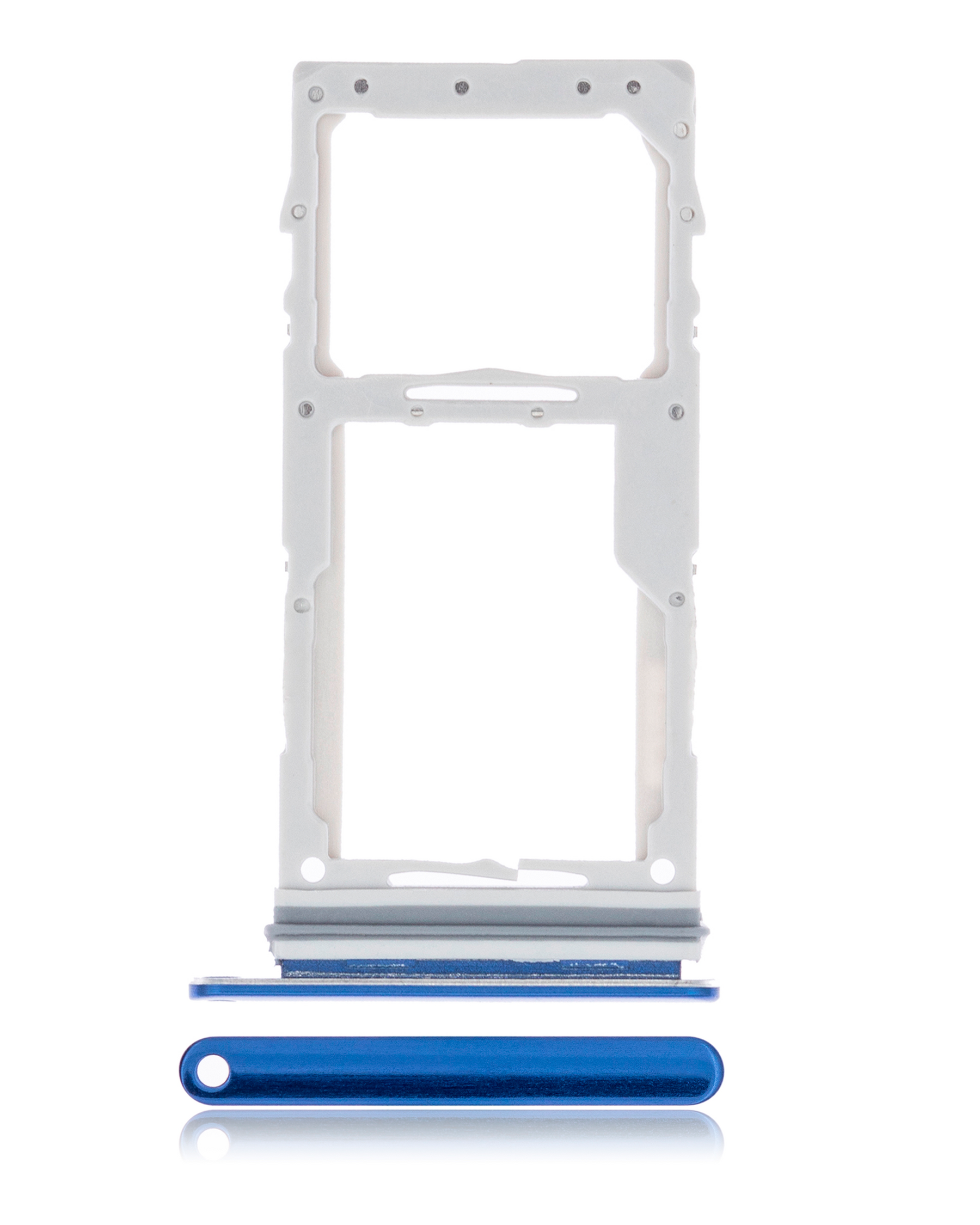 Dual Sim Card Tray Compatible For Samsung Galaxy S10 Lite Replacement (Prism Blue)