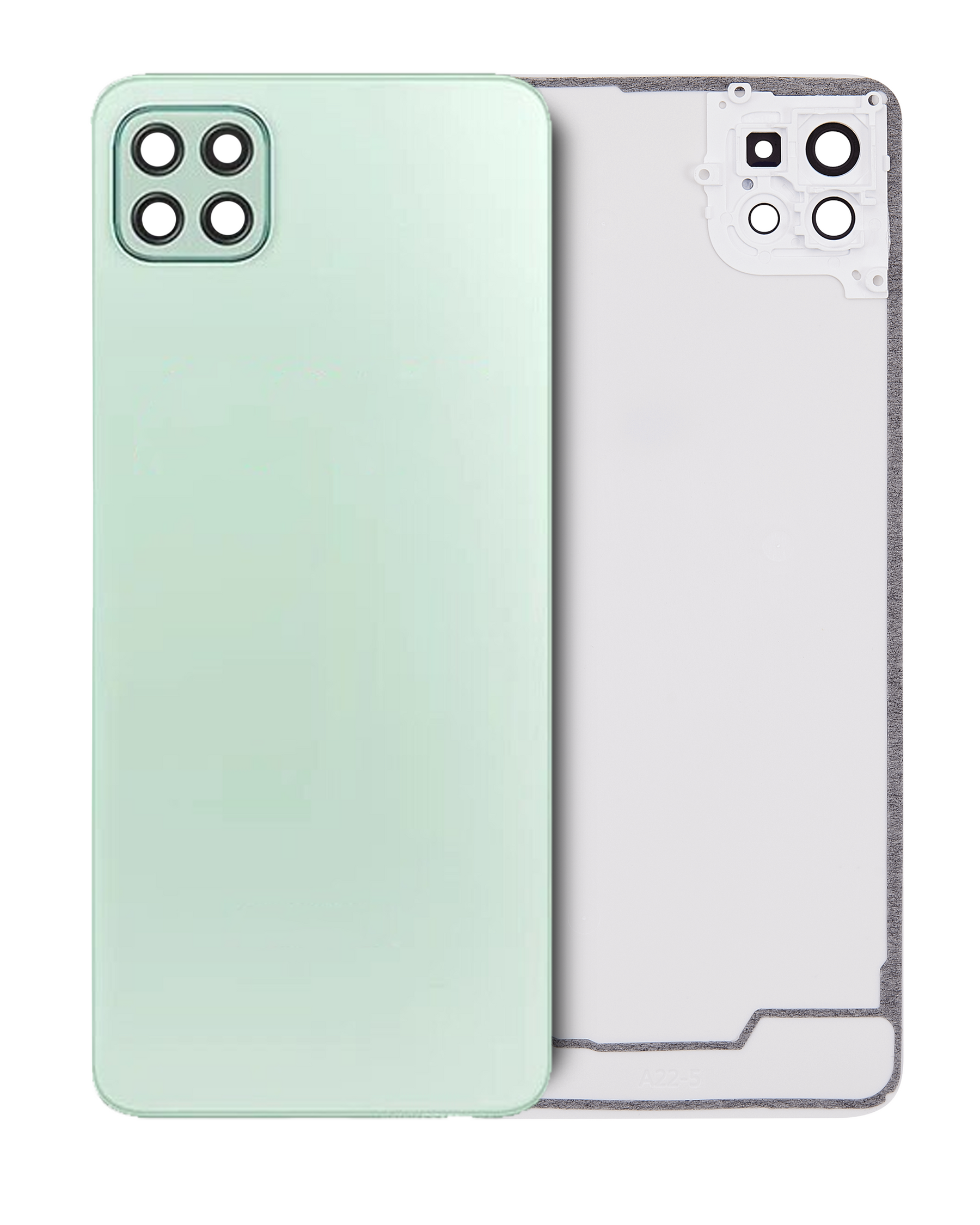 Back Cover Glass With Camera Lens Compatible For Samsung Galaxy A22 5G (A226 / 2021) (Service Pack) (Green)