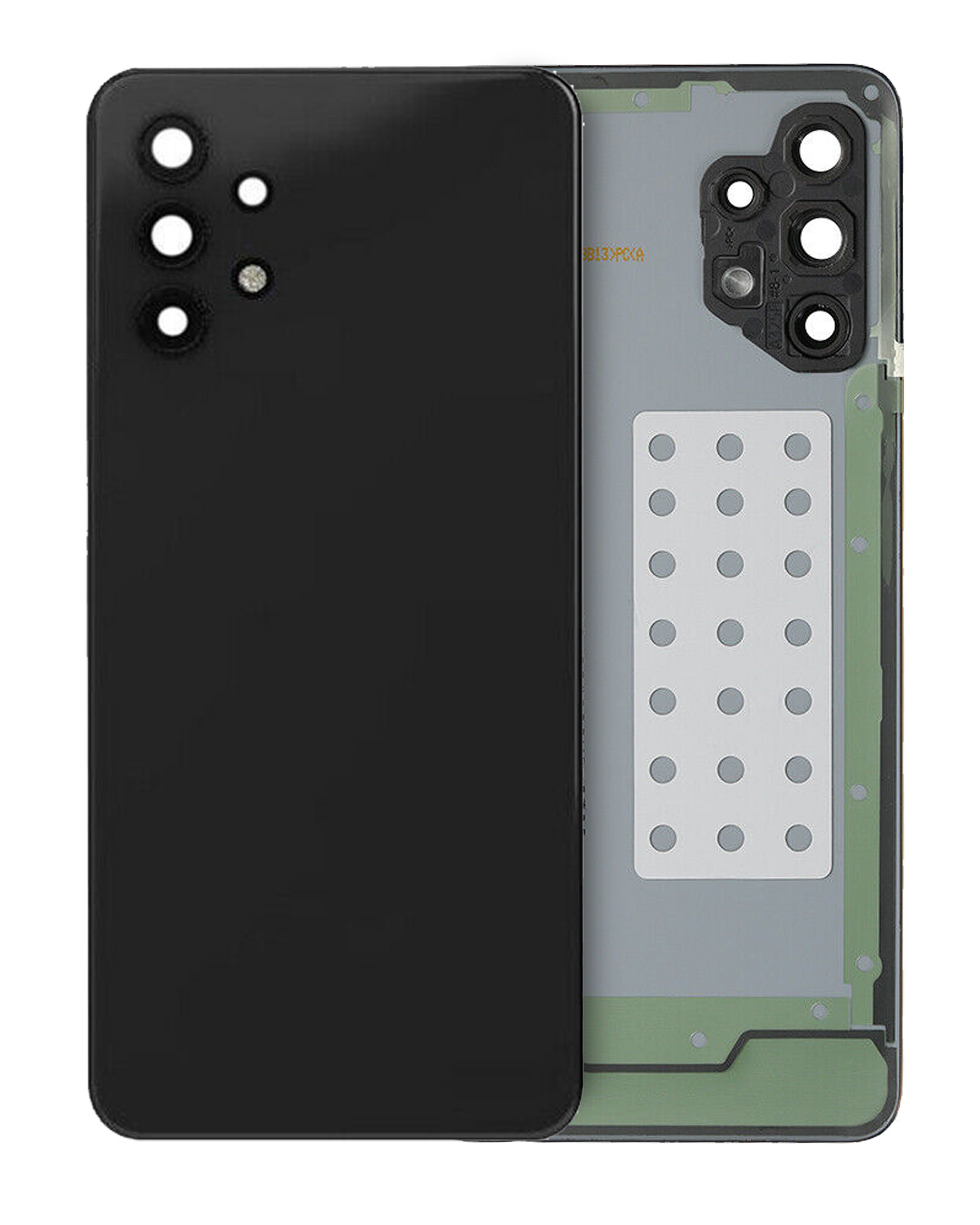 Back Cover Glass With Camera Lens Compatible For Samsung Galaxy A32 4G (A325 / 2021) (Service Pack) (Awesome Black)