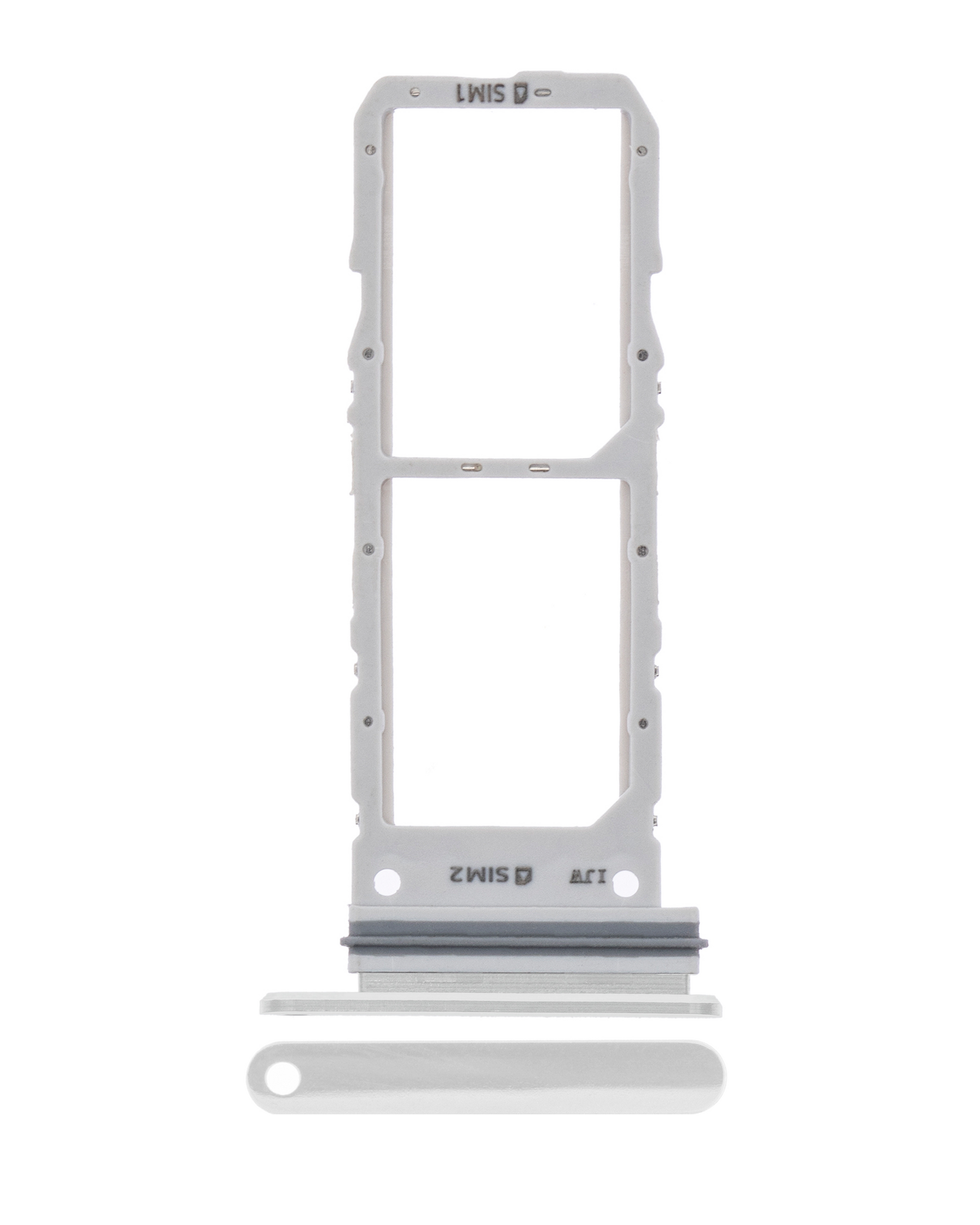 Dual Sim Card Tray Compatible For Samsung Galaxy Note 10 Replacement (Aura White)