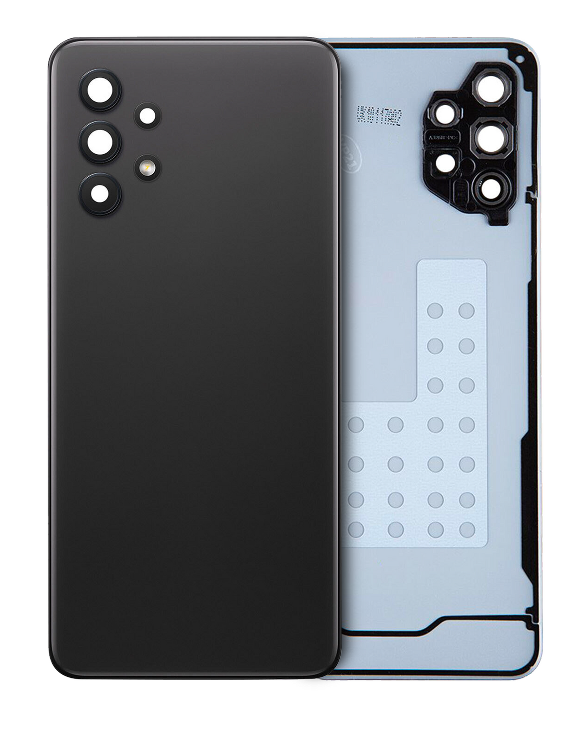 Back Cover Glass With Camera Lens Compatible For Samsung Galaxy A32 5G (A326 / 2021) (Service Pack) (Awesome Black)