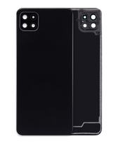 Back cover Glass With Camera Lens Compatible For Samsung Galaxy A22 5G (A226 / 2021) (Vemake) (Black)