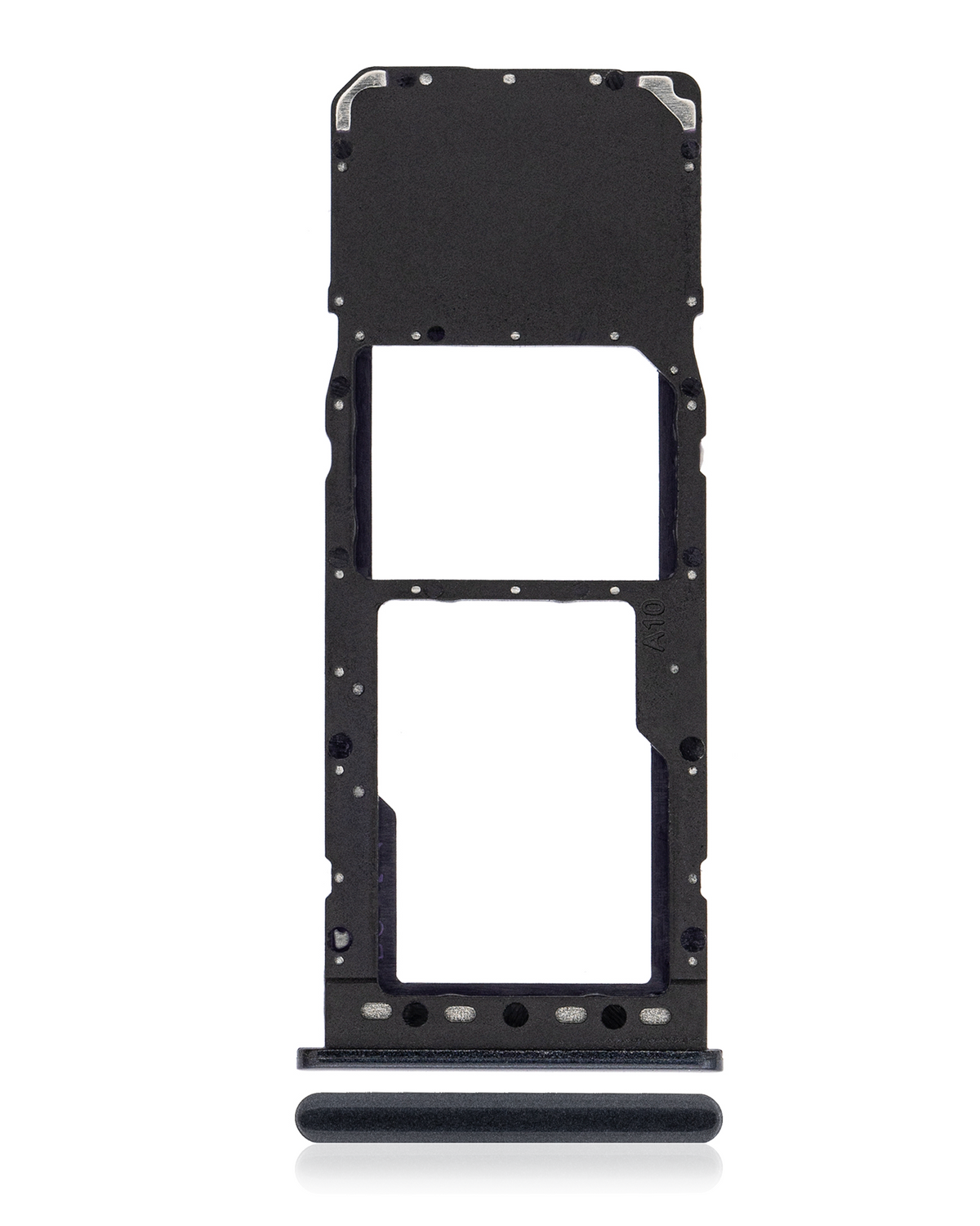 Single Sim Card Tray Compatible For Samsung Galaxy A10 (A105 / 2019) (Black)