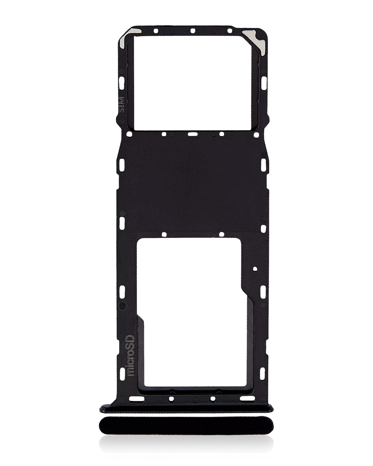 Single Sim Card Tray Compatible For Samsung Galaxy A03S (A037U / 2021) (Black)