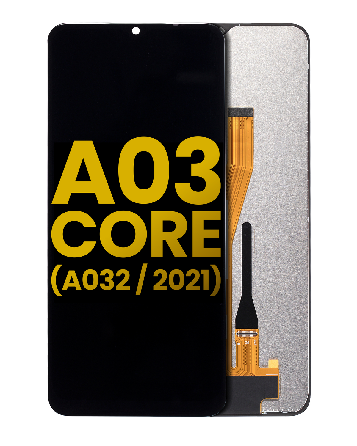 LCD Assembly Without Frame Compatible For Samsung Galaxy A03 Core (A032 / 2021) (Refurbished) (Black)