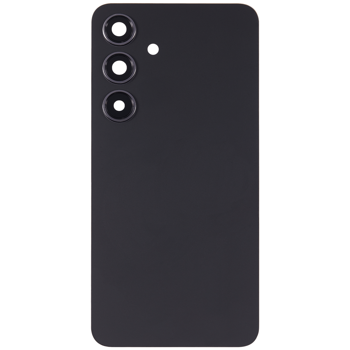 Replacement Back Cover Glass With Camera Lens Compatible For Samsung Galaxy S24 5G (No Logo) (Aftermarket Plus) (Onyx Black)