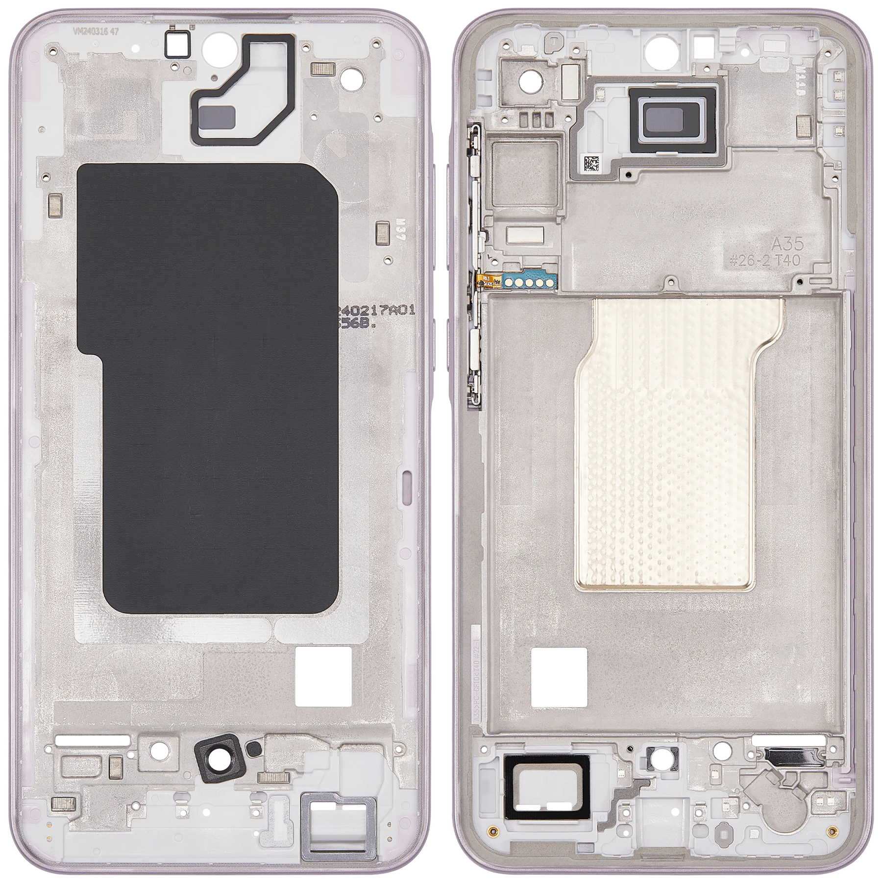 Mid-Frame Housing Compatible For Samsung Galaxy A35 (A356 / 2024) (Lilac)