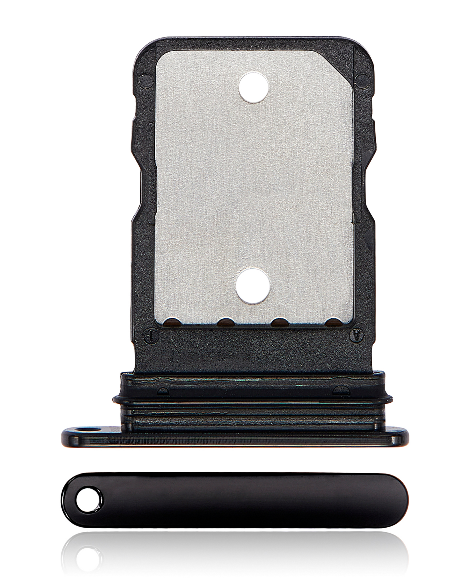 Single Sim Card Tray Compatible For Google Pixel 6 Pro Replacement (Stormy Black)