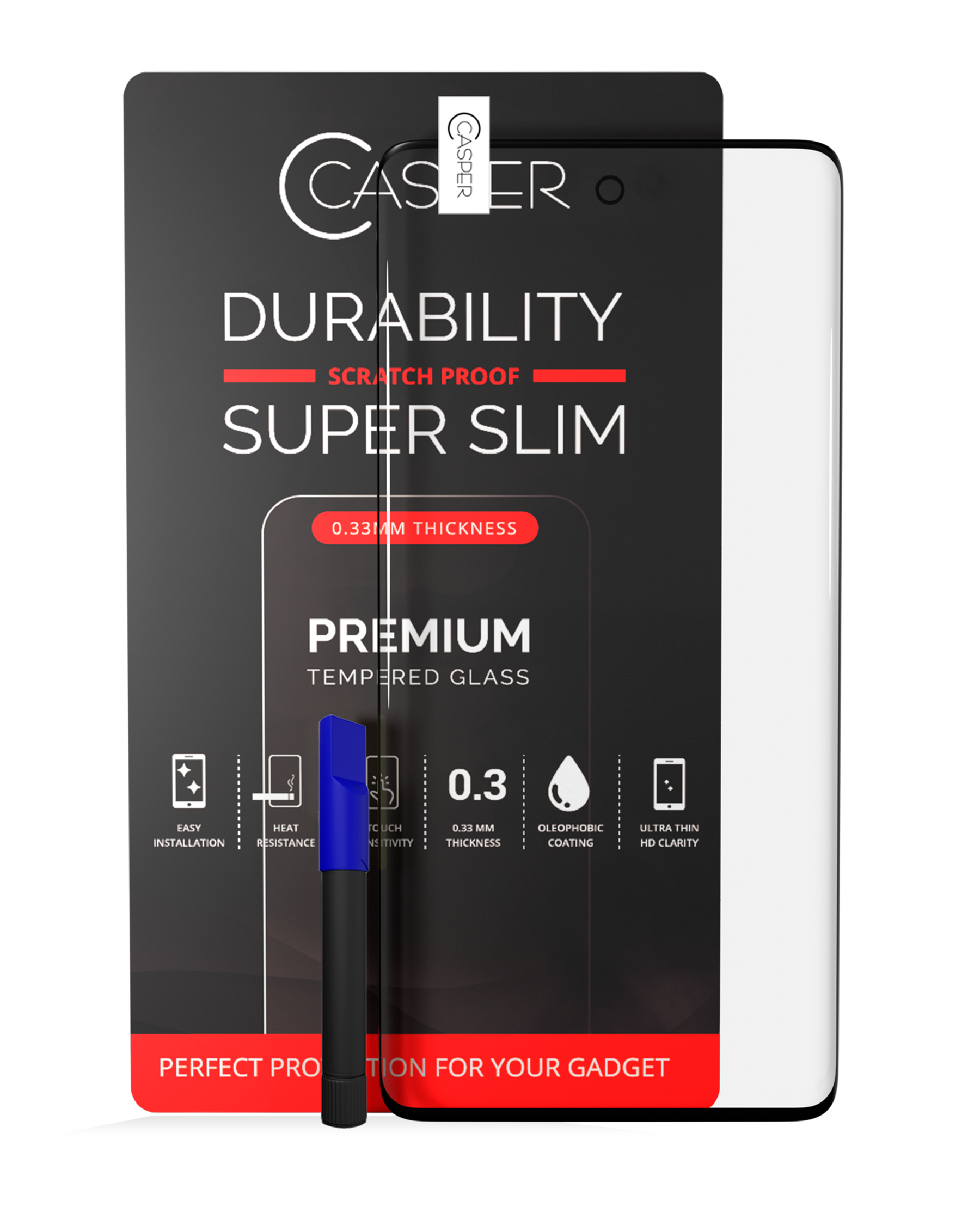 Replacement Casper UV Tempered Glass With Glue Compatible For Samsung Galaxy S20 Ultra (Case Friendly)