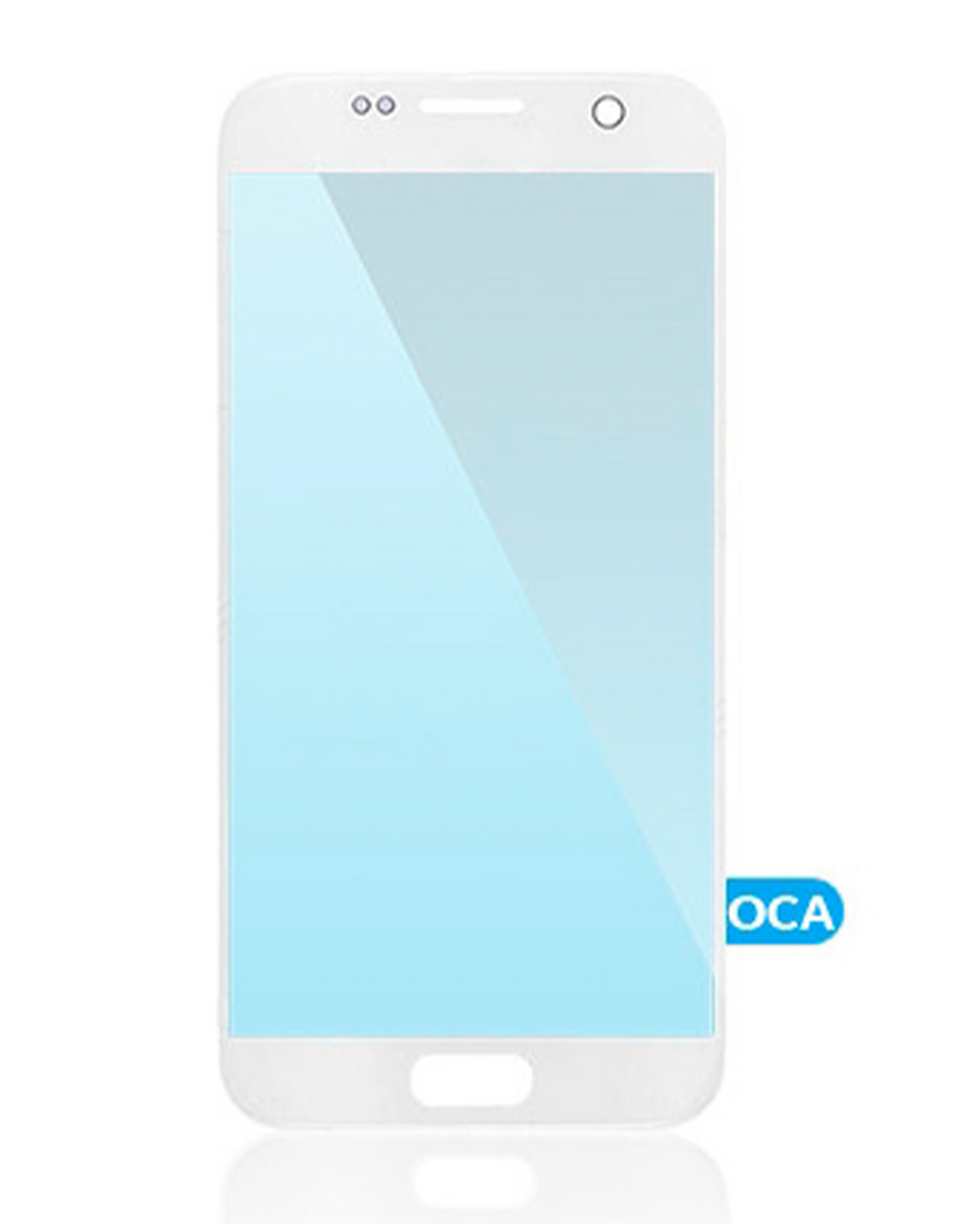 Front Glass With OCA Pre-Installed Compatible For Samsung Galaxy S7 Replacement (Gold)