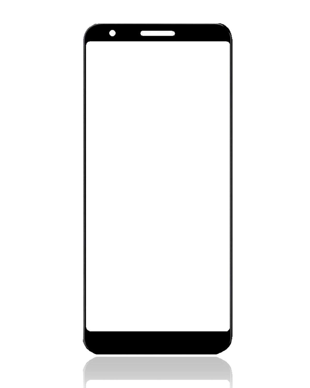 Front Glass Compatible For Google Pixel 3a Replacement (Just Black)