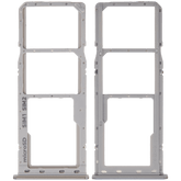 Dual Sim Card Tray Compatible For Samsung Galaxy A20 (A205 / 2019) / A30 (A305 / 2019) / A50 (A505 / 2019) (Silver)