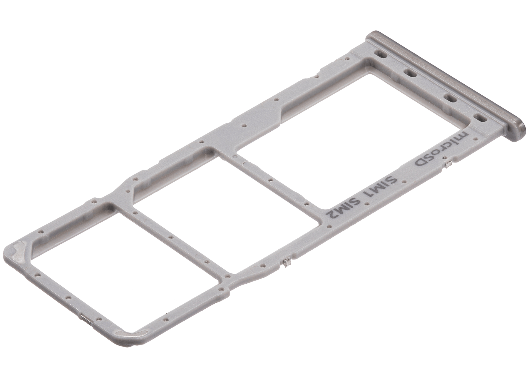 Dual Sim Card Tray Compatible For Samsung Galaxy A20 (A205 / 2019) / A30 (A305 / 2019) / A50 (A505 / 2019) (Silver)