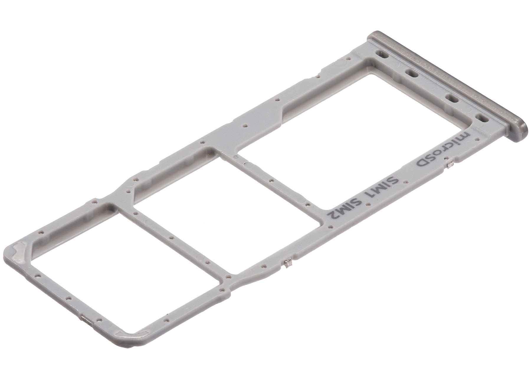 Dual Sim Card Tray Compatible For Samsung Galaxy A20 (A205 / 2019) / A30 (A305 / 2019) / A50 (A505 / 2019) (Silver)