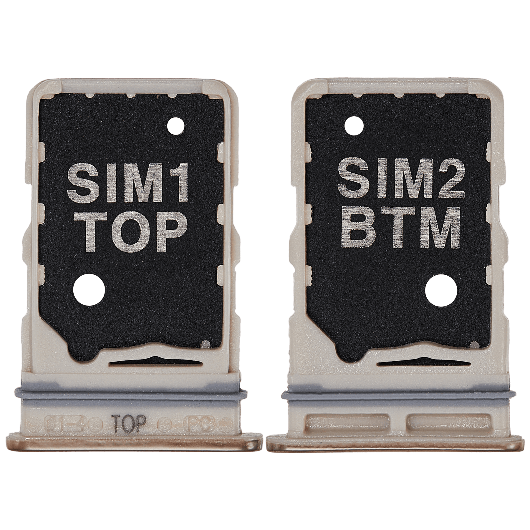 Replacement Dual Sim Card Tray Compatible For Samsung Galaxy A80 (A805 / 2019) (Angel Gold)
