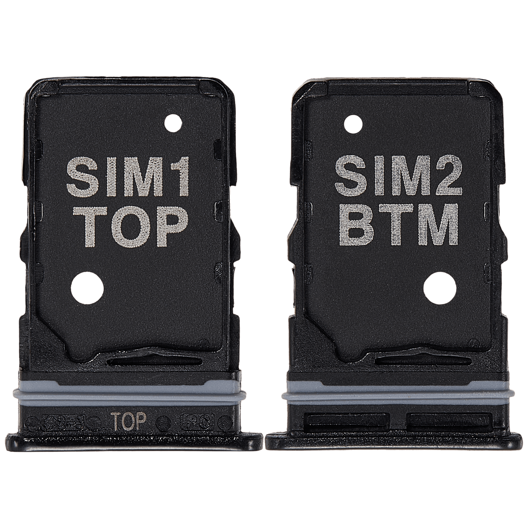 Replacement Dual Sim Card Tray Compatible For Samsung Galaxy A80 (A805 / 2019) (Phantom Black)