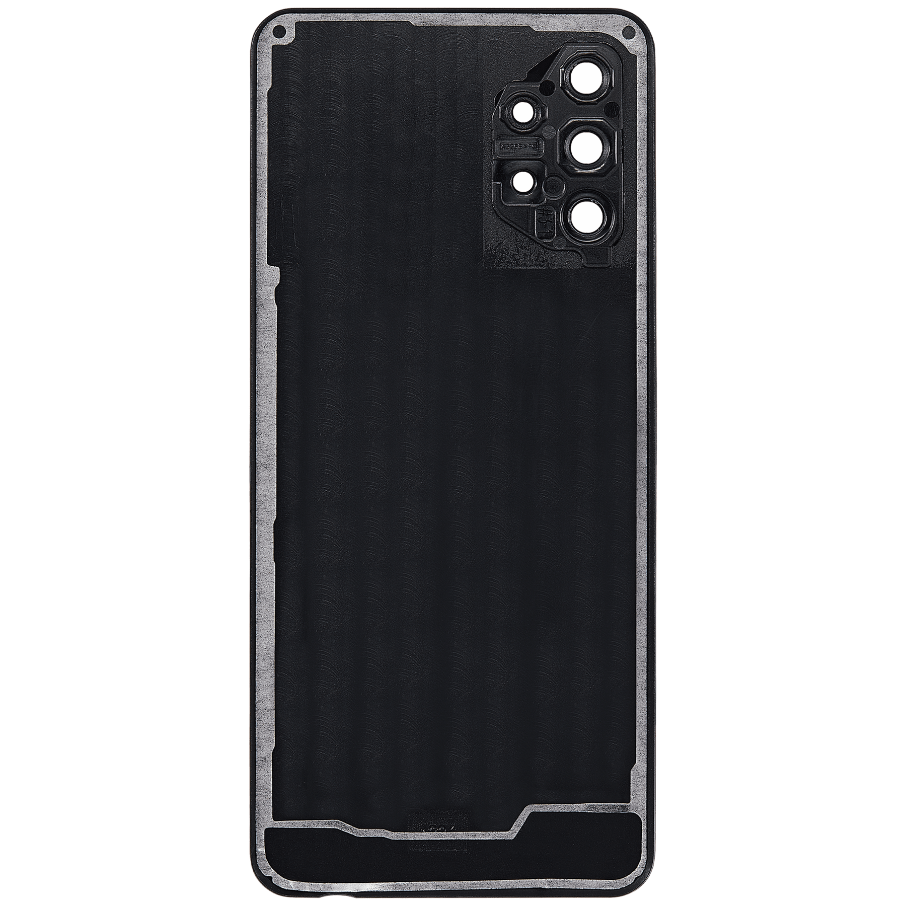 Back Cover Glass With Camera Lens Compatible For Samsung Galaxy A32 5G (A326 / 2021) (Vemake) (Awesome Black)