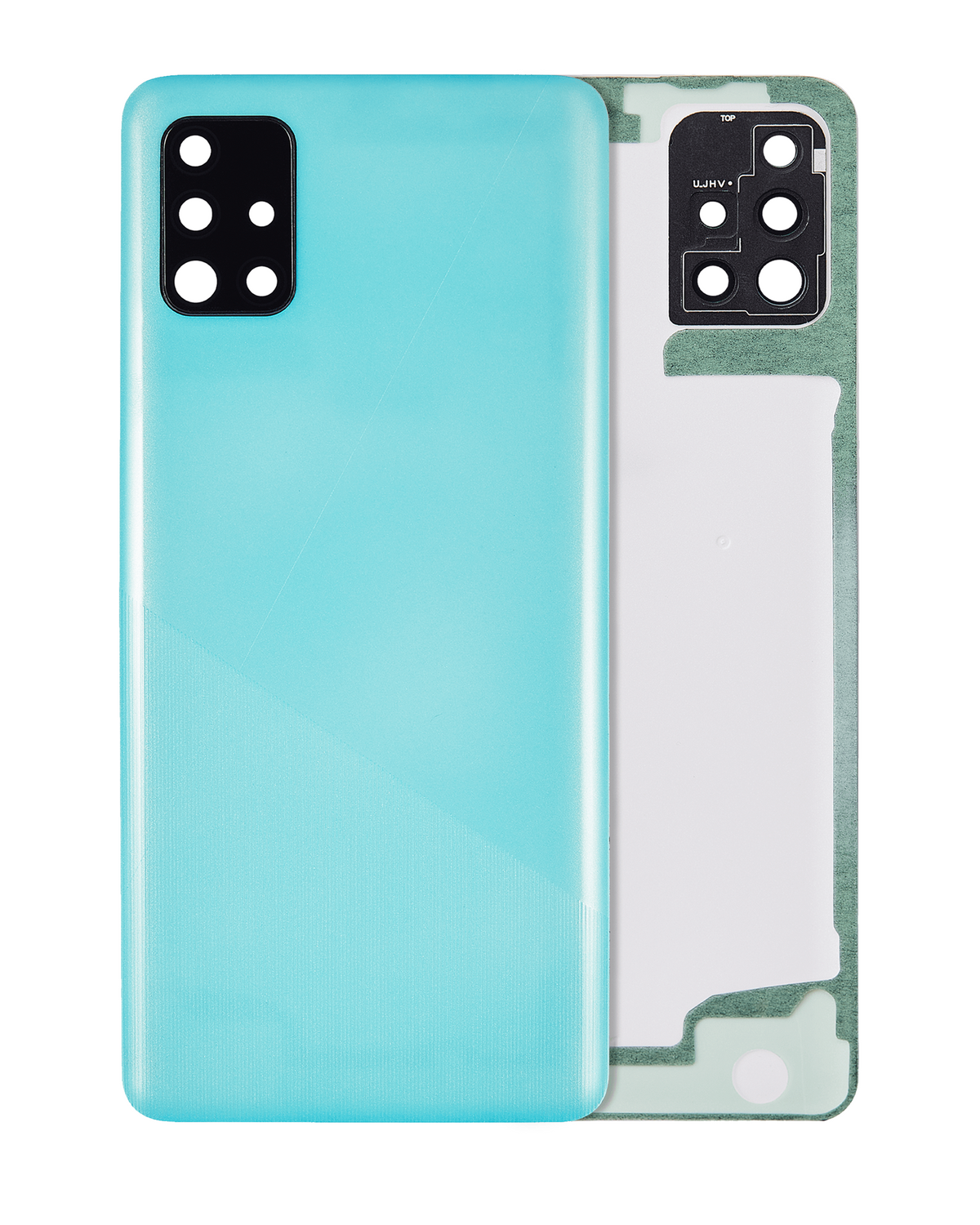 Back Cover Glass With Camera Lens Replacement Compatible For Samsung Galaxy A51 5G (A516 / 2020) (Service Pack) (Blue)