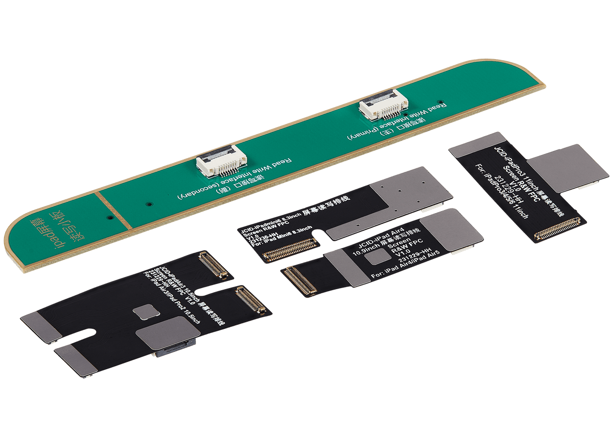 iPad Screen Repair Adaptor (Standard Packaged With 4 R&W FPCs and 1 Extension FPC) (JCID V1S Pro /V1SE)