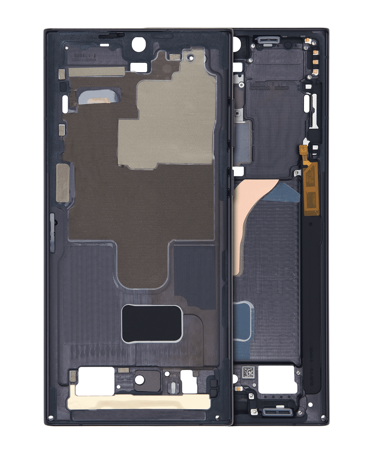 Mid-Frame Housing Compatible For Samsung Galaxy S22 Ultra 5G Replacement(International Version) (Phantom Black)