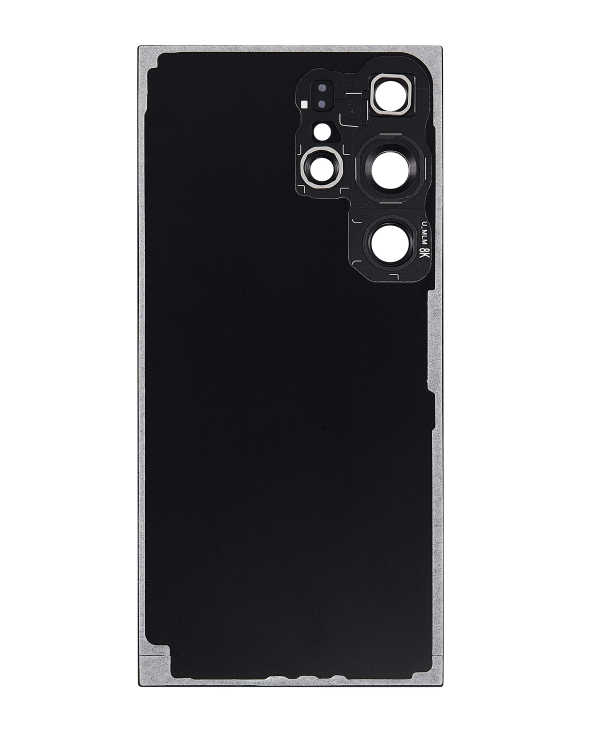 Replacement Back Cover Glass With Camera Lens Compatible For Samsung Galaxy S24 Ultra 5G By MacFactory(No Logo) (Aftermarket Plus) (Titanium Black)