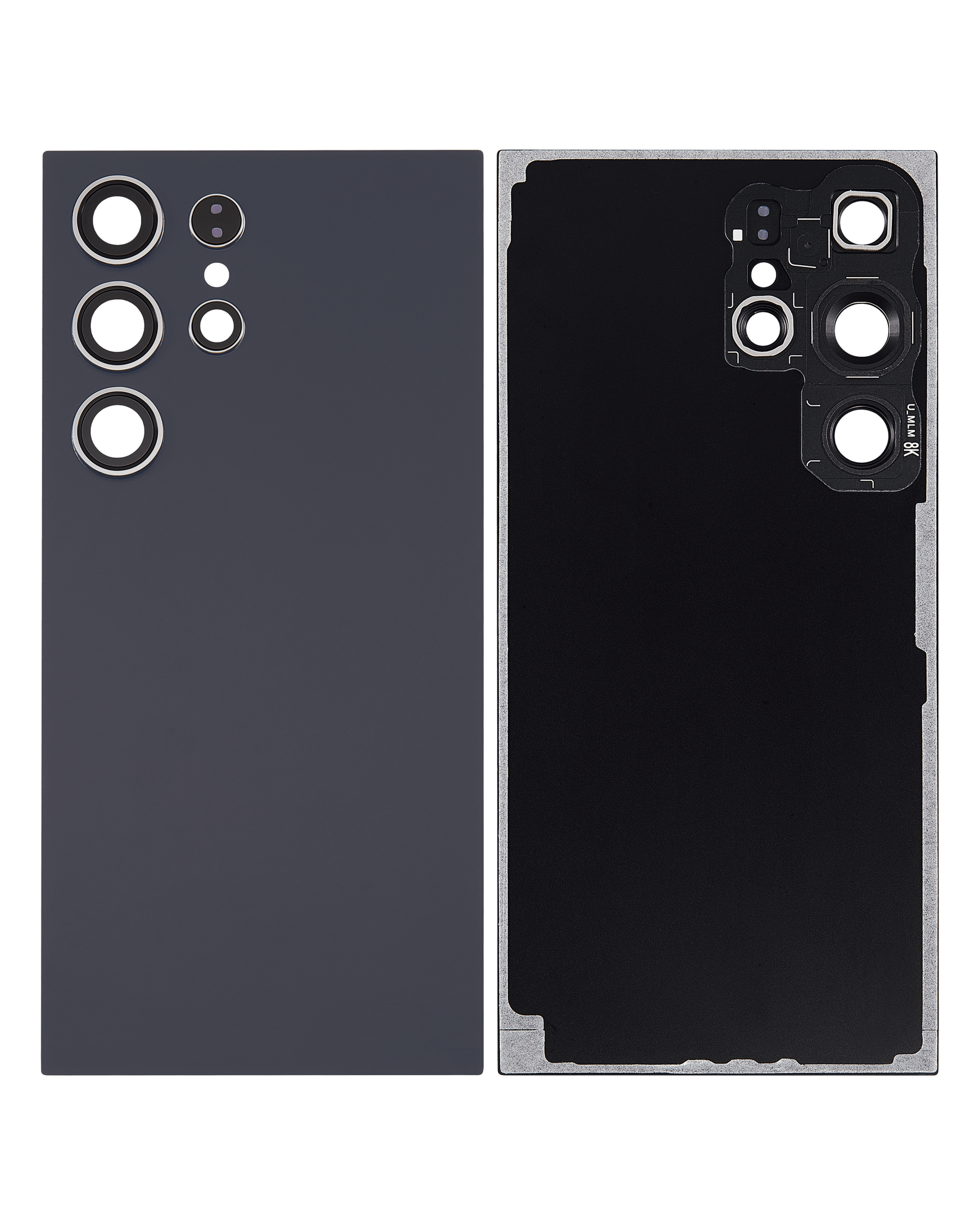 Back Cover Glass With Camera Lens Compatible For Samsung Galaxy S24 Ultra 5G Replacement by MacFactory (No Logo) (Aftermarket Plus) (Titanium Violet)