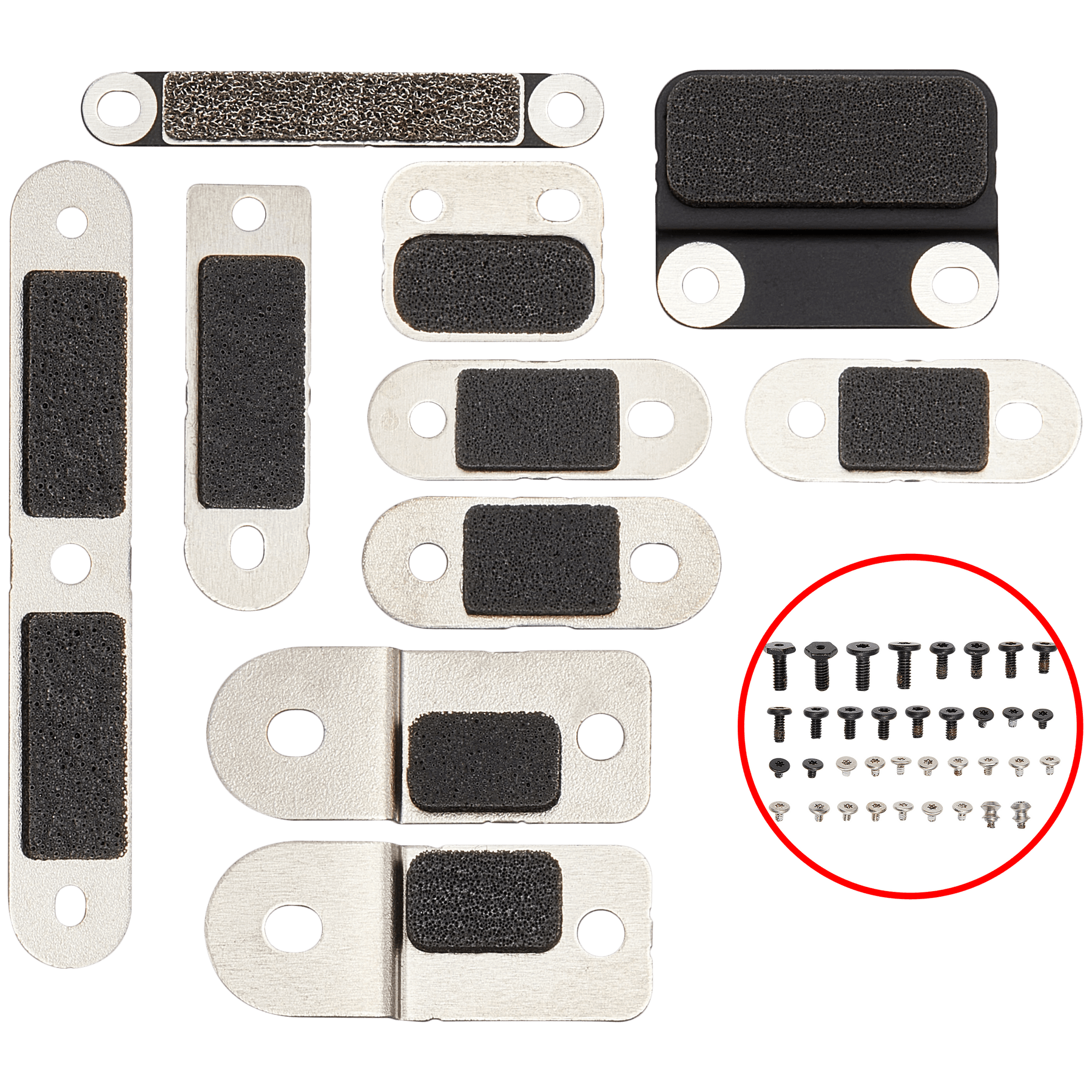 Full Set Small Metal Bracket And Screw Set Compatible For MacBook Pro 16" (A2485 / Late 2021)