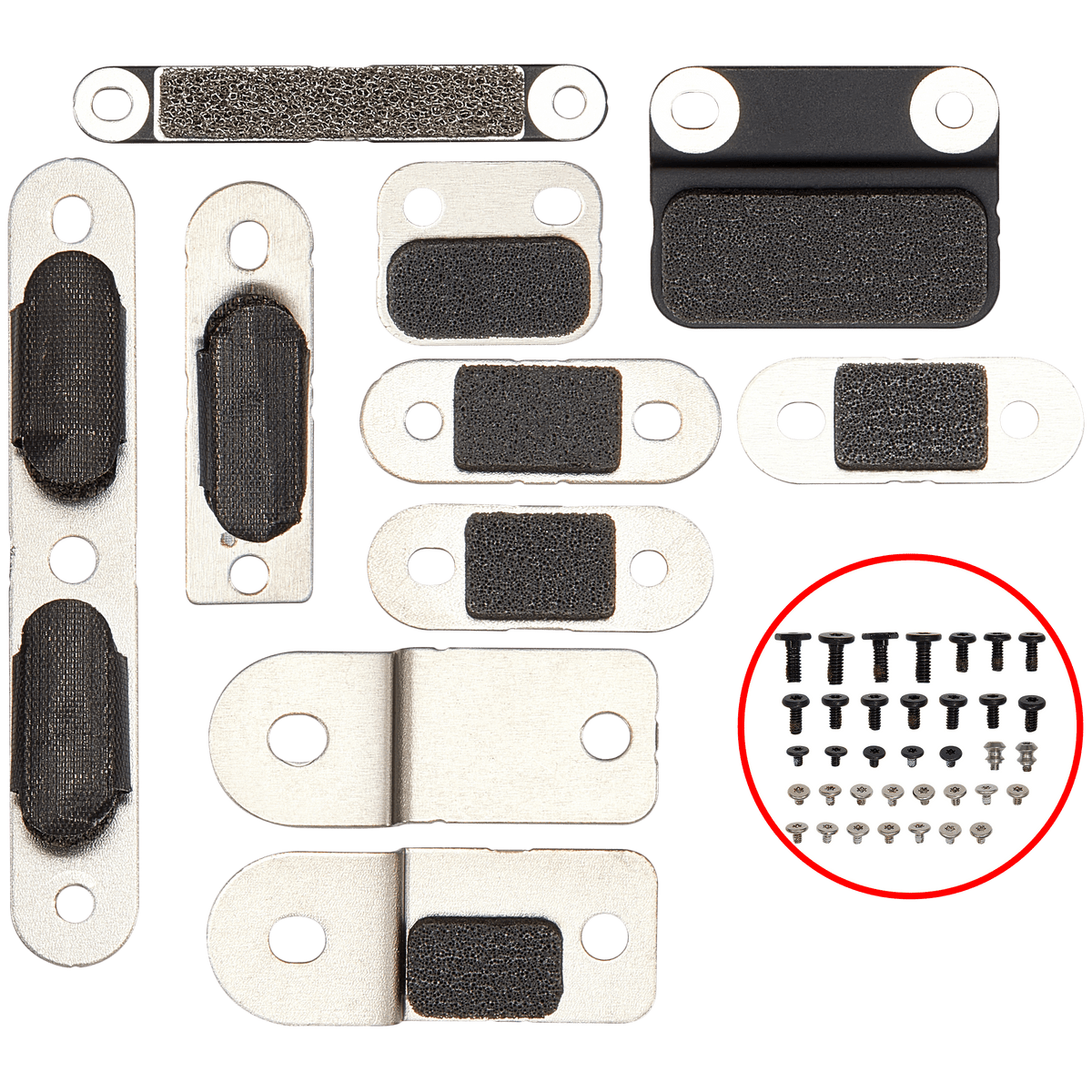 Full Set Small Metal Bracket And Screw Set Compatible For MacBook Pro 16" (A2780 / Late 2023)