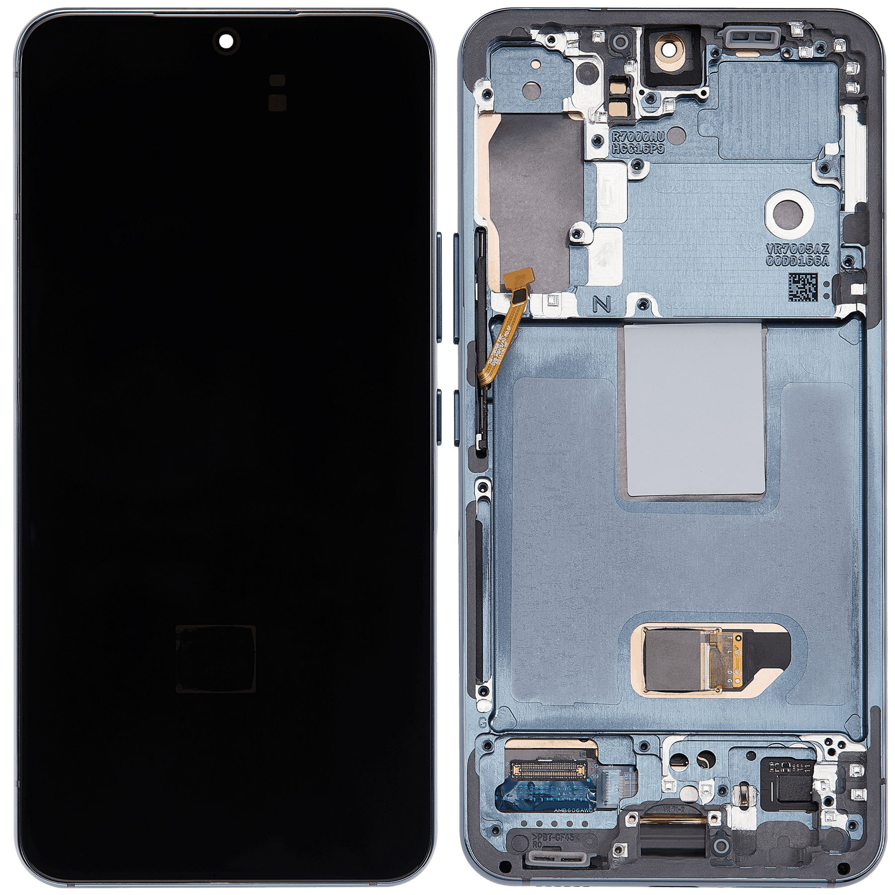 OLED Assembly With Frame Compatible For Samsung Galaxy S22 5G Replacement (US & International Version) (Refurbished) (Green)