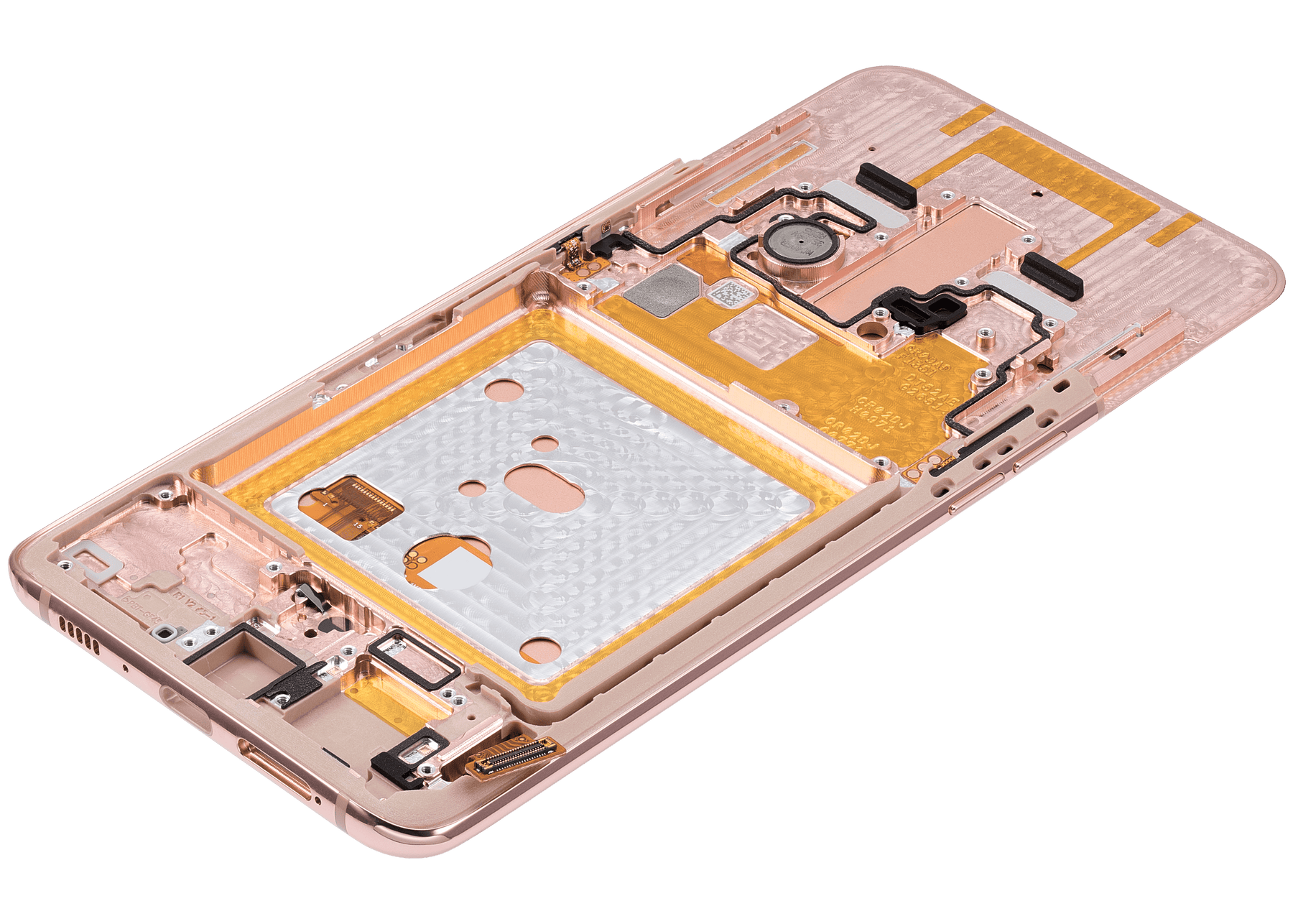 OLED Assembly With Frame Compatible For Samsung Galaxy A80 Replacement by Macfactory.in(A805 / 2019) (Angel Gold) (Refurbished)