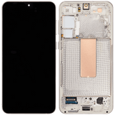 OLED Assembly With Frame Compatible For Samsung Galaxy S23 Plus 5G Replacement (US & International) (Refurbished) (Cream)