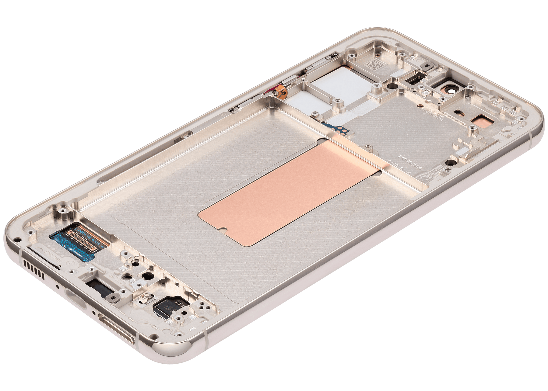 OLED Assembly With Frame Compatible For Samsung Galaxy S23 Plus 5G Replacement (US & International) (Refurbished) (Cream)