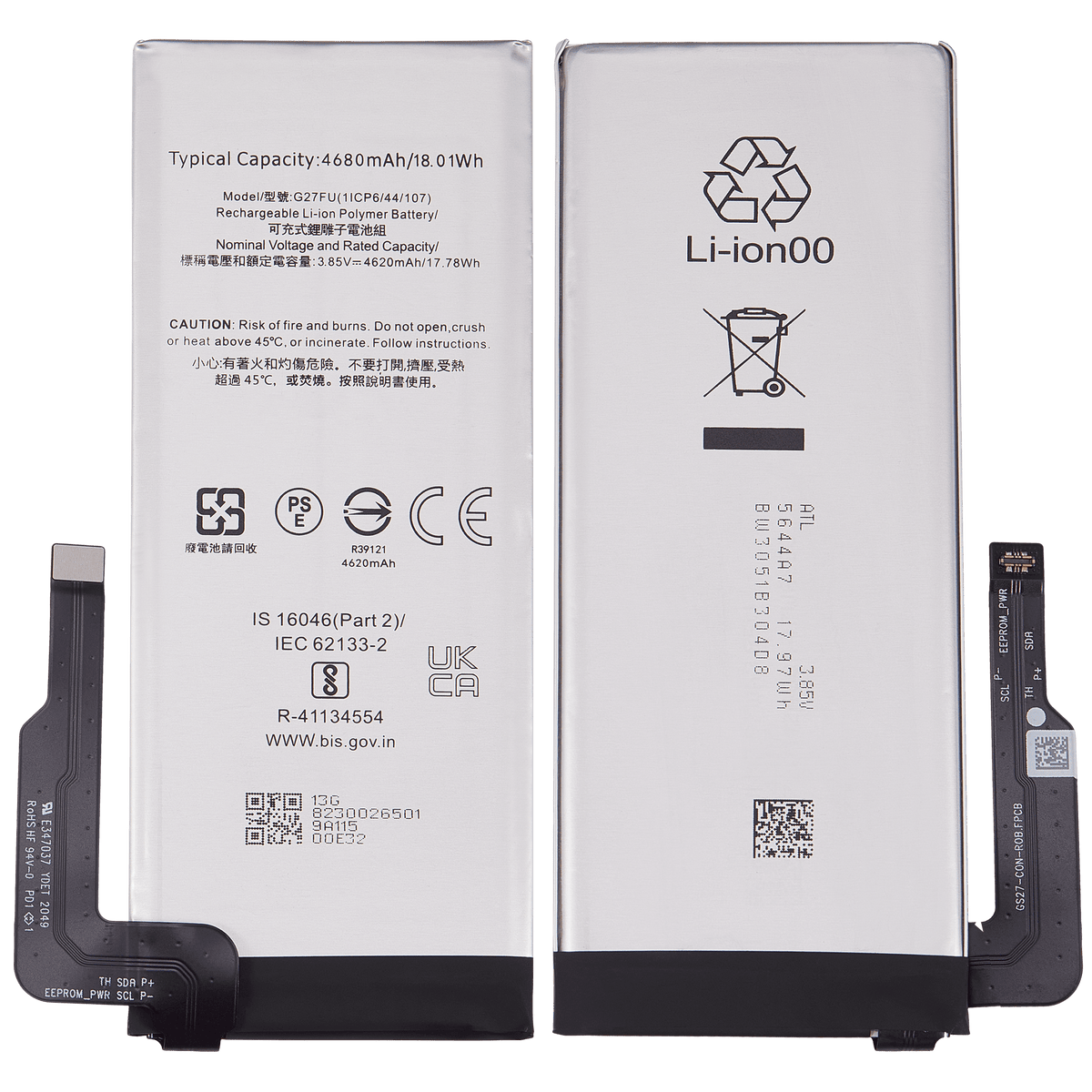 Replacement Battery Compatible For Google Pixel 5A (G27FU)