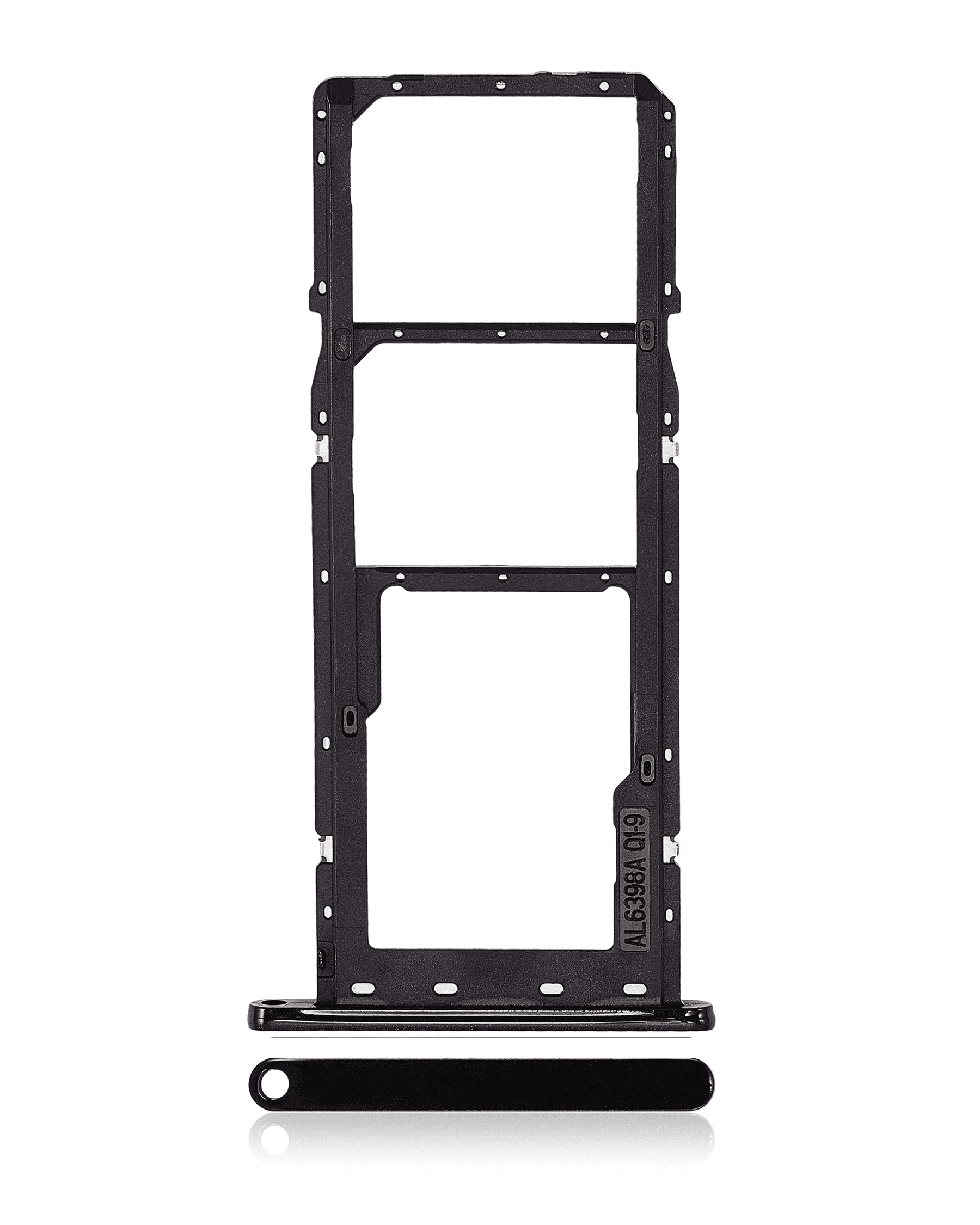 Dual Sim Card Tray Compatible For Samsung Galaxy A04E (A042 / 2022) (Black)