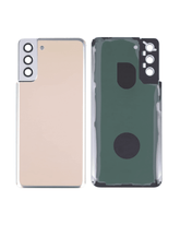 Back cover Glass With Adhesive Compatible For Samsung Galaxy S21 Plus 5G Replacement (Service Pack) (Phantom Gold)