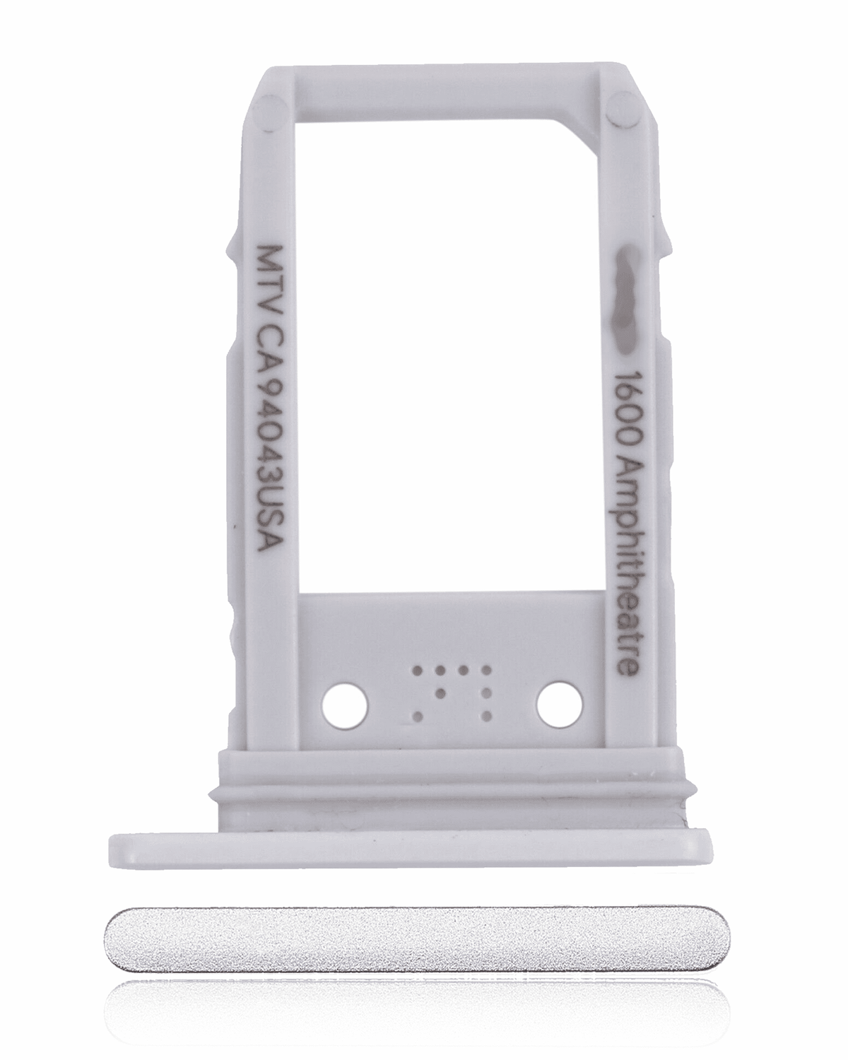 Replacement Sim Card Tray Compatible For Google Pixel 3a (Clearly White)