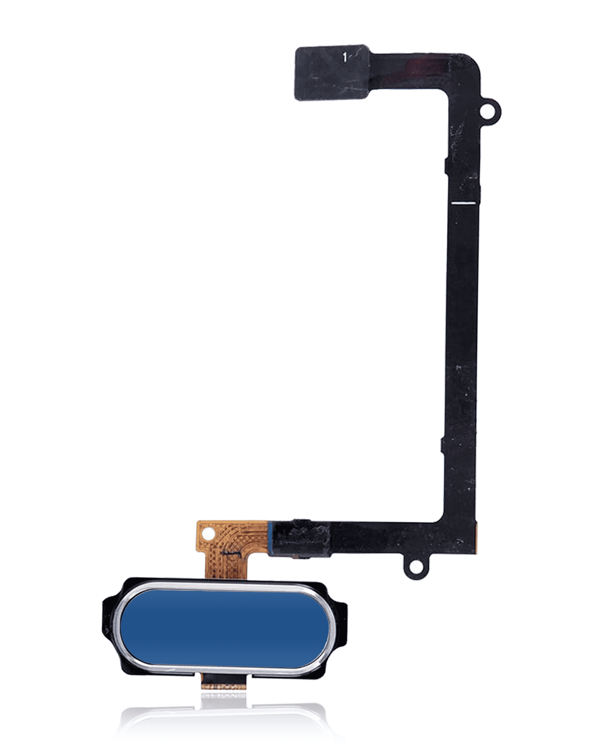Home Button With Flex Cable Compatible For Samsung Galaxy S6 Edge Plus Replacement (Blue)