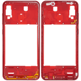 Mid-Frame Housing Compatible For Samsung Galaxy A30 (A305 / 2019) (Vemake) (Red)