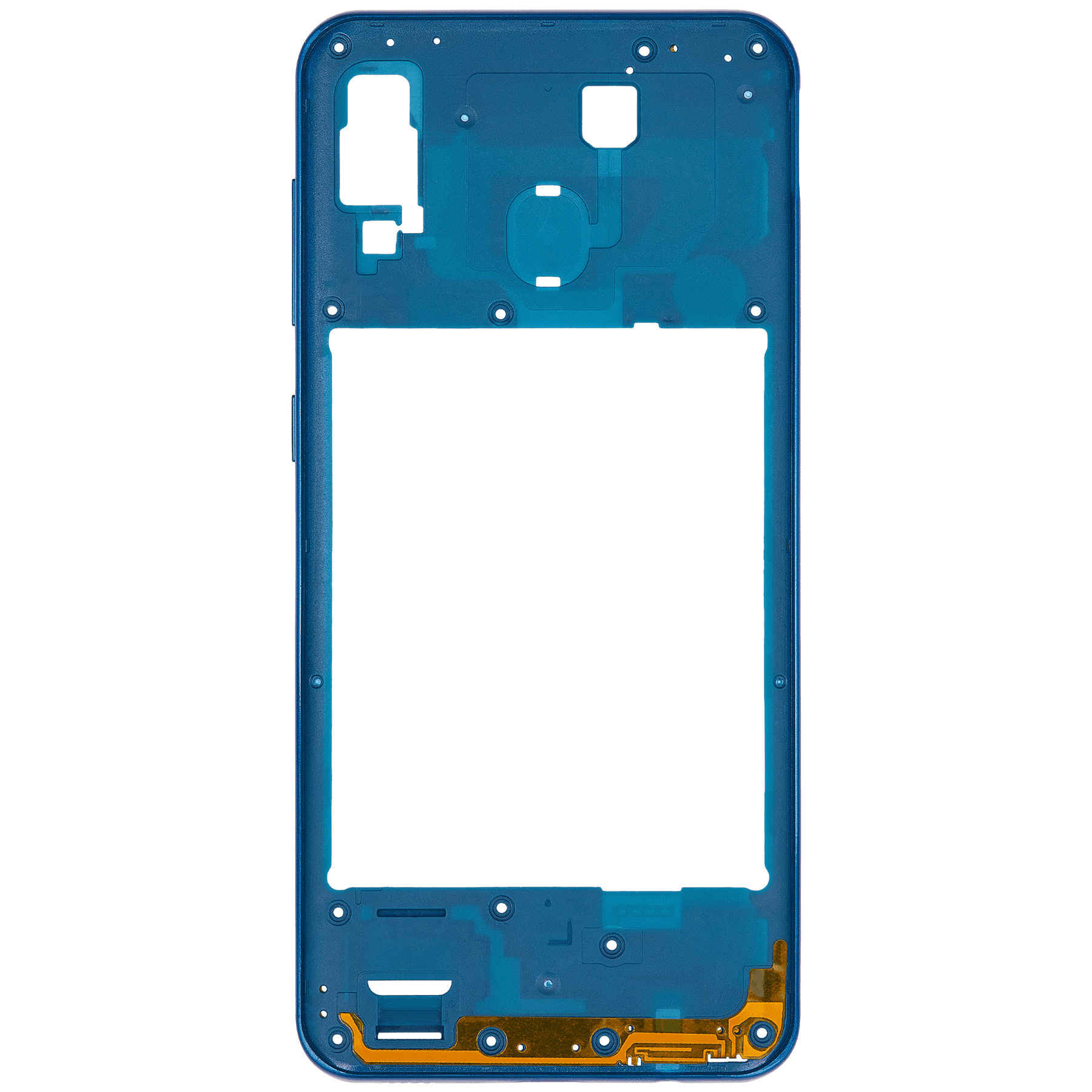 Mid-Frame Housing Compatible For Samsung Galaxy A30 (A305 / 2019) (Vemake) (Blue)