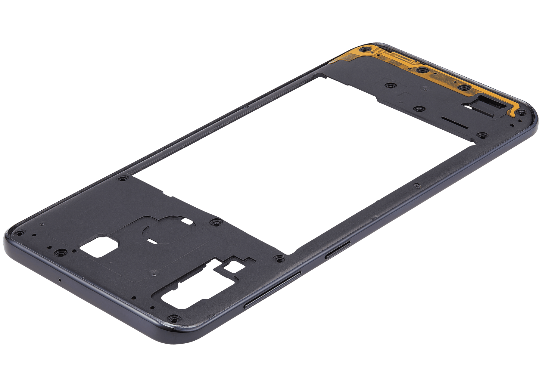 Mid-Frame Housing Compatible For Samsung Galaxy A30 (A305 / 2019) (Vemake) (Black)