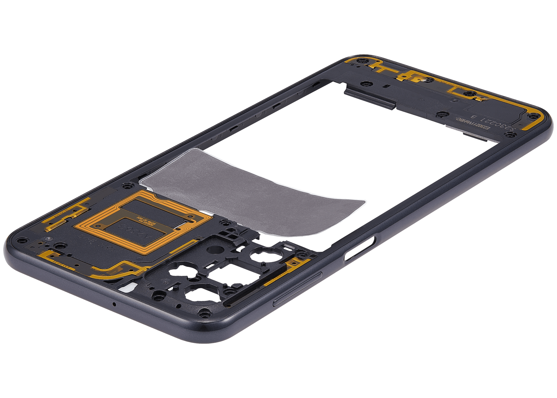 Mid-Frame Housing Compatible For Samsung Galaxy A23 5G (A236U / A236B / 2022) (US & International Version) (Black)