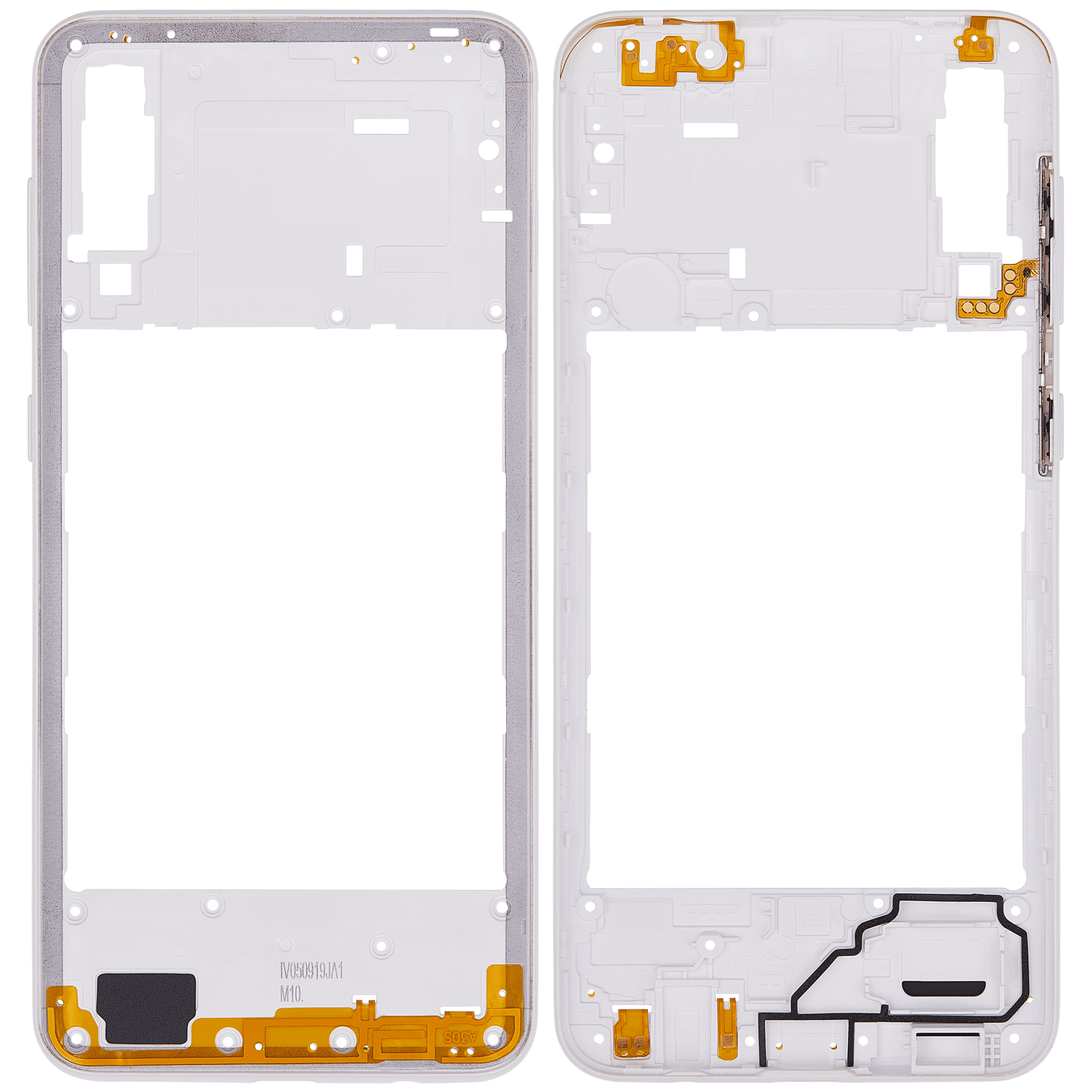 Mid-Frame Housing Compatible For Samsung Galaxy A30s (A307 / 2019) (Prism Crush White)