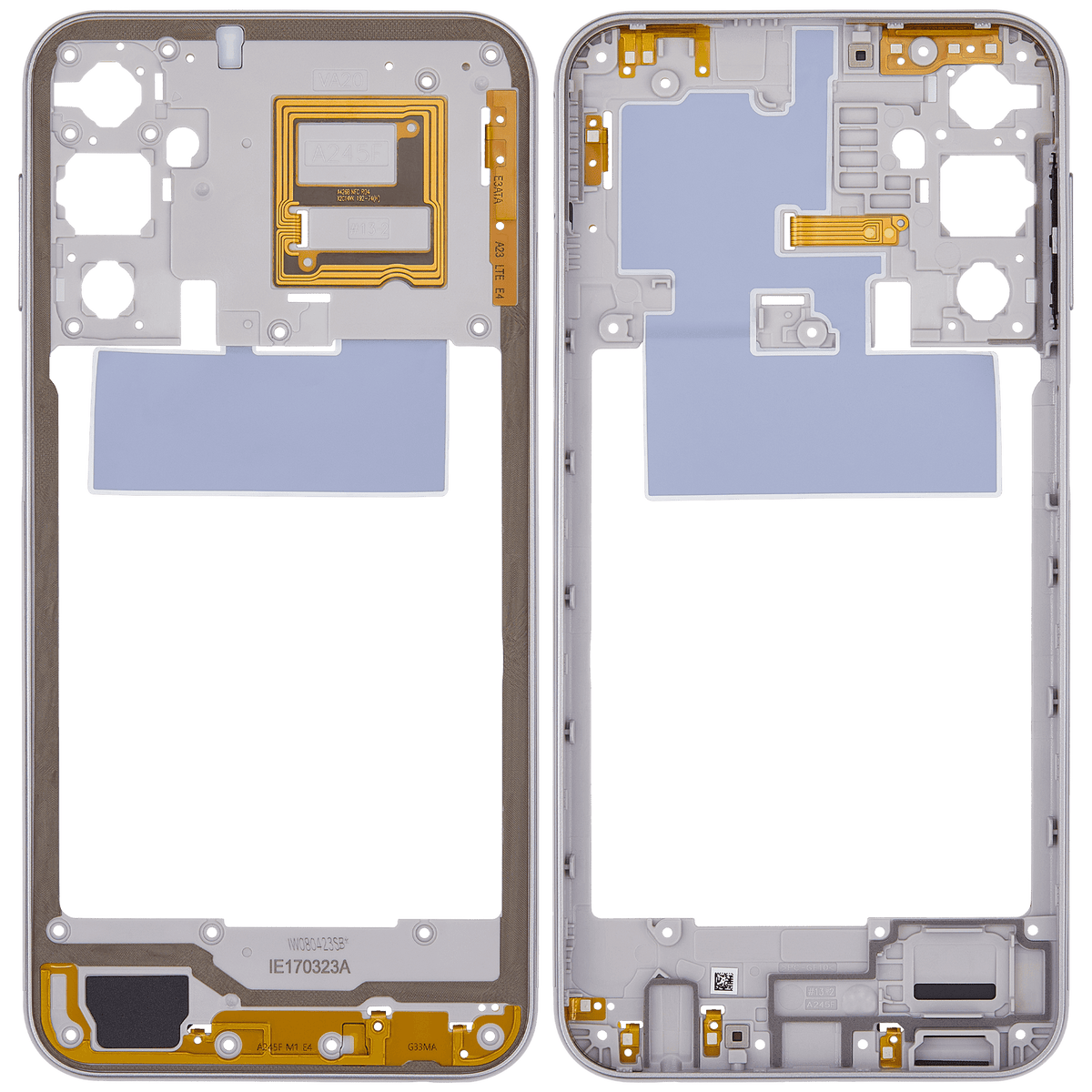 Mid-Frame Housing Compatible For Samsung Galaxy A24 4G (A245 / 2023) (Blue gradient)