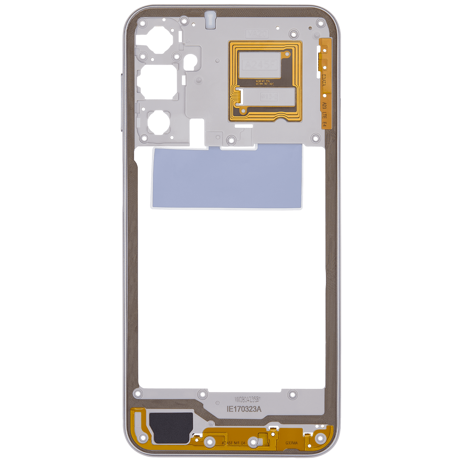 Mid-Frame Housing Compatible For Samsung Galaxy A24 4G (A245 / 2023) (Blue gradient)