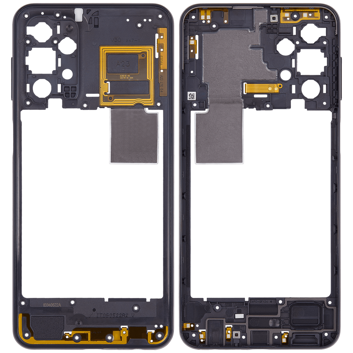 Mid-Frame Housing Compatible For Samsung Galaxy A23 (A235 / 2022) (Black)