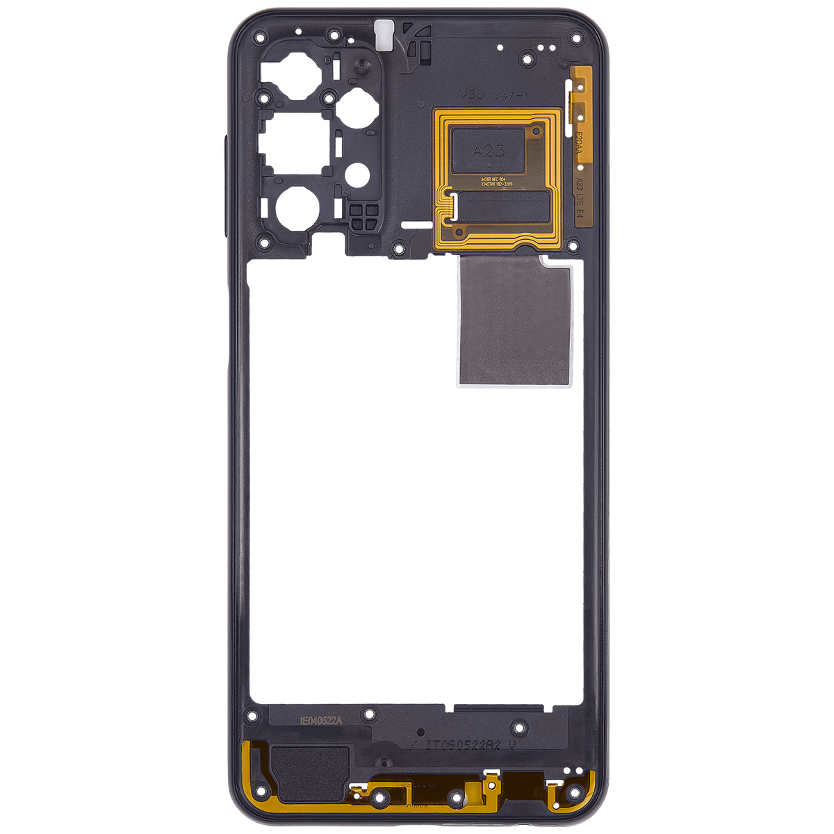 Mid-Frame Housing Compatible For Samsung Galaxy A23 (A235 / 2022) (Black)
