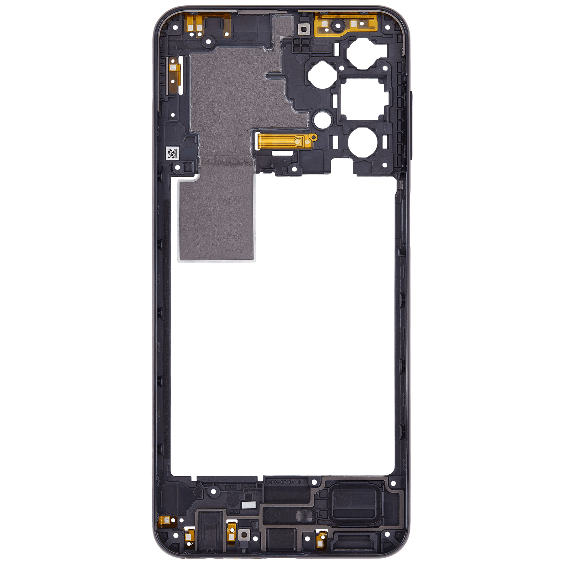 Mid-Frame Housing Compatible For Samsung Galaxy A23 (A235 / 2022) (Black)