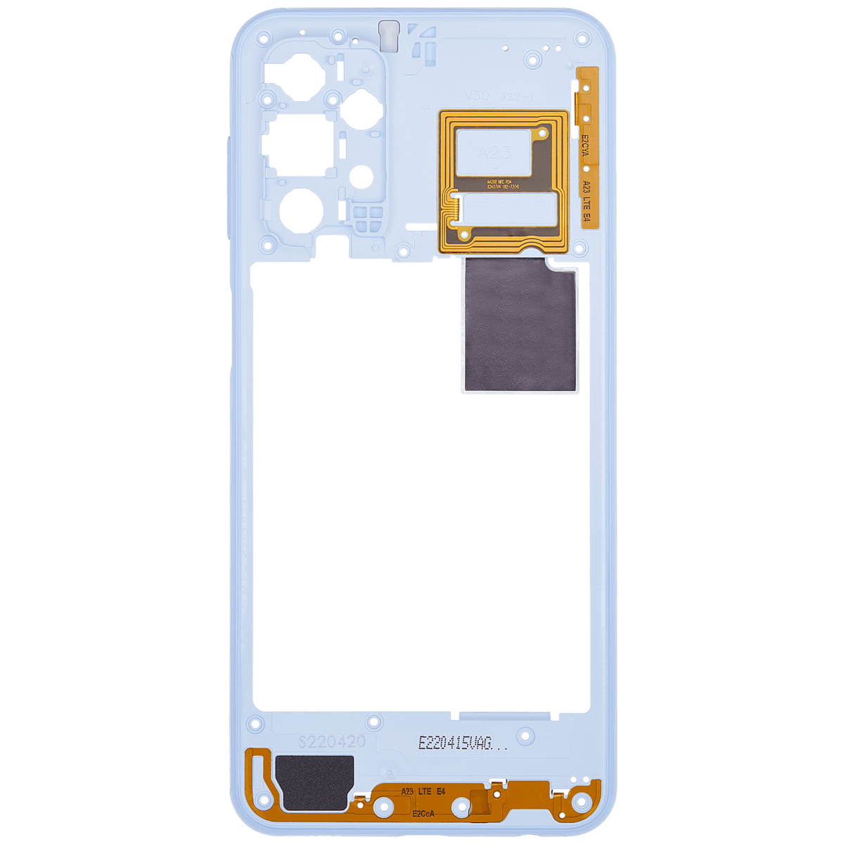 Mid-Frame Housing Compatible For Samsung Galaxy A23 (A235 / 2022) (Blue)