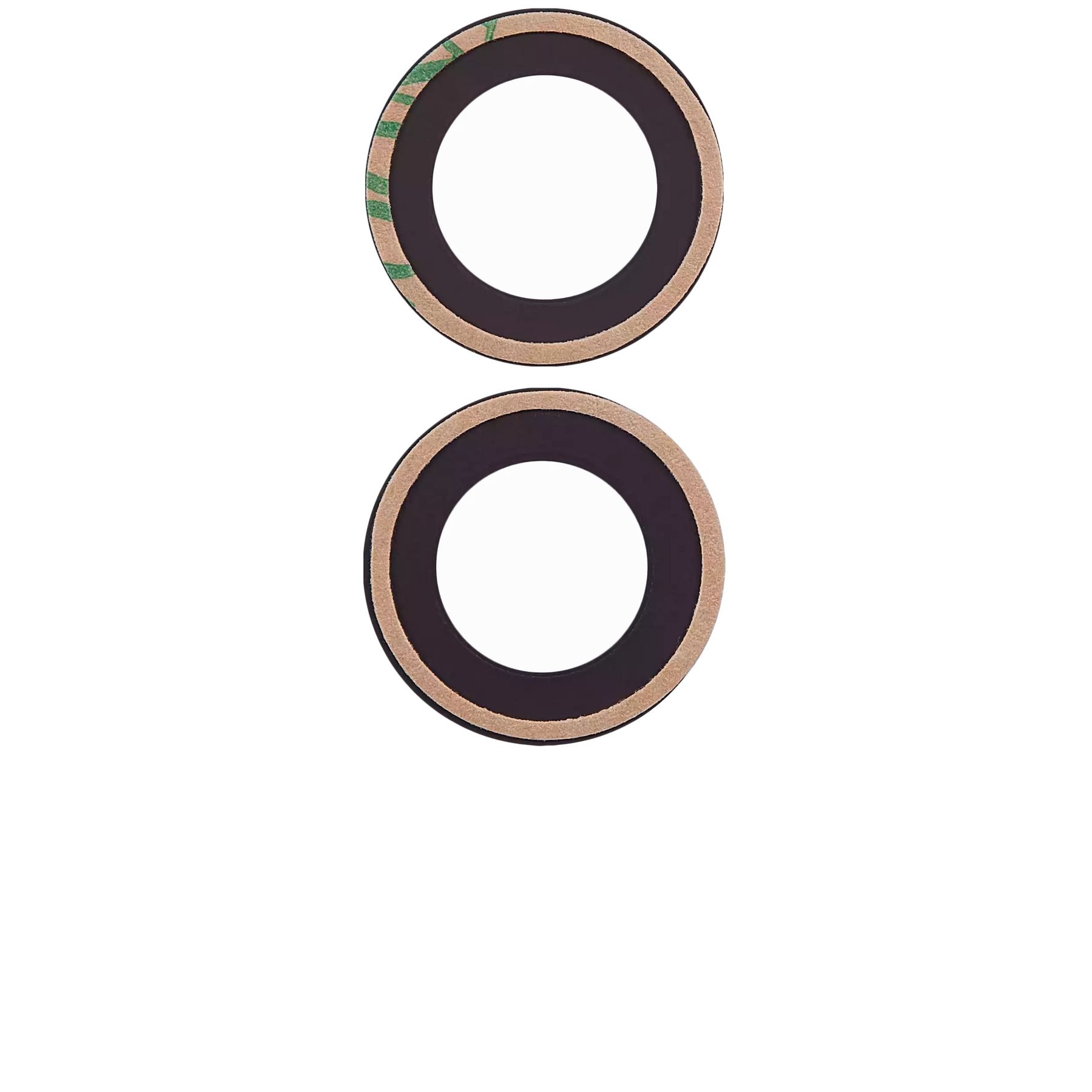 Back Camera Lens (Glass Only) With Adhesive Compatible For iPhone 14 / 14 Plus / 15 / 15 Plus (2 Piece Set) (10 Pack) (Real Sapphire) (Premium)