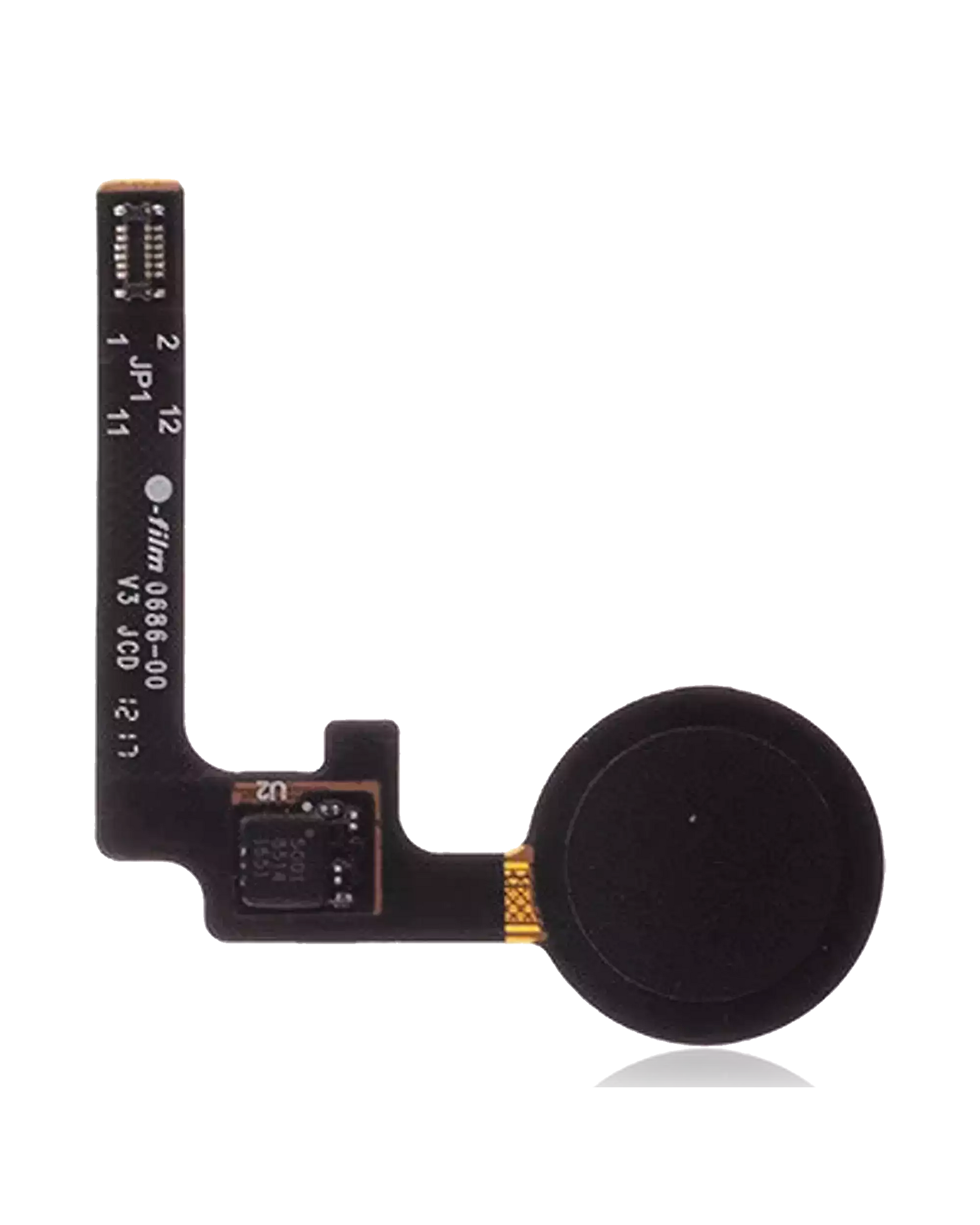 Fingerprint Sensor Flex Compatible For Google Pixel 2 Replacement (Just Black)